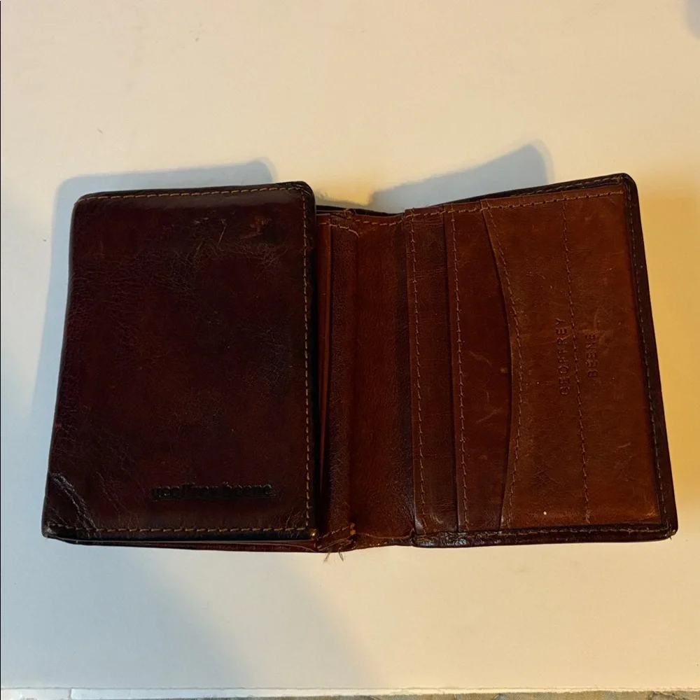 Geoffrey Beene Brown Leather Wallet